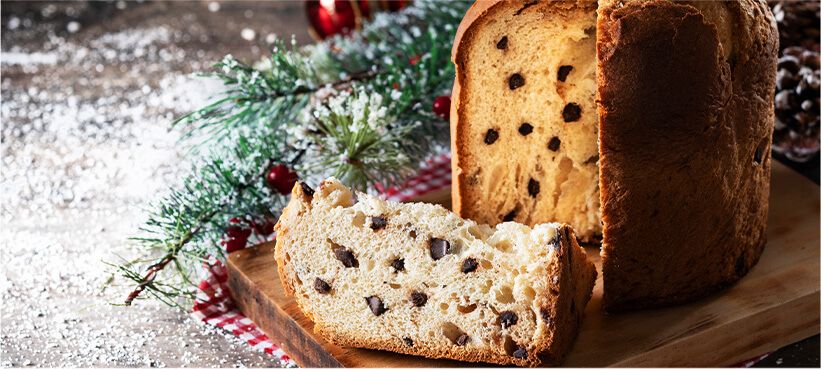 Panetone italian dessert.